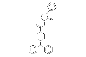 1-[2-(4-benzhydrylpiperazino)-2-keto-ethyl]-3-phenyl-2-imidazolidinone