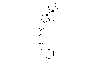 Image of 1-[2-(4-benzylpiperazino)-2-keto-ethyl]-3-phenyl-2-imidazolidinone