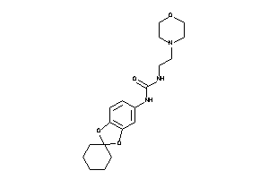 1-(2-morpholinoethyl)-3-spiro[1,3-benzodioxole-2,1'-cyclohexane]-5-yl-urea