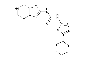 1-(5-cyclohexyl-1,3,4-thiadiazol-2-yl)-3-(4,5,6,7-tetrahydrothieno[2,3-c]pyridin-2-yl)urea