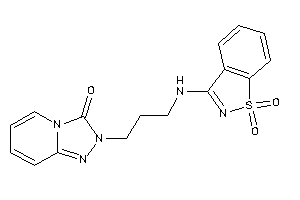 Image of 2-[3-[(1,1-diketo-1,2-benzothiazol-3-yl)amino]propyl]-[1,2,4]triazolo[4,3-a]pyridin-3-one