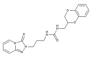 1-(2,3-dihydro-1,4-benzodioxin-3-ylmethyl)-3-[3-(3-keto-[1,2,4]triazolo[4,3-a]pyridin-2-yl)propyl]urea