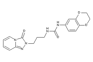 Image of 1-(2,3-dihydro-1,4-benzodioxin-6-yl)-3-[3-(3-keto-[1,2,4]triazolo[4,3-a]pyridin-2-yl)propyl]urea