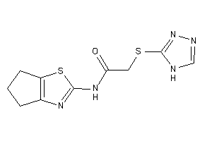 Image of N-(5,6-dihydro-4H-cyclopenta[d]thiazol-2-yl)-2-(4H-1,2,4-triazol-3-ylthio)acetamide