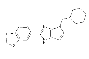 Image of 5-(1,3-benzodioxol-5-yl)-1-(cyclohexylmethyl)-4H-pyrazolo[3,4-d]imidazole