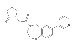 2-[2-keto-2-[7-(3-pyridyl)-3,5-dihydro-2H-1,4-benzoxazepin-4-yl]ethyl]cyclopentanone