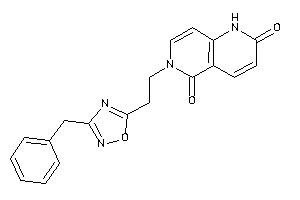 6-[2-(3-benzyl-1,2,4-oxadiazol-5-yl)ethyl]-1H-1,6-naphthyridine-2,5-quinone
