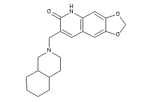 Image of 7-(3,4,4a,5,6,7,8,8a-octahydro-1H-isoquinolin-2-ylmethyl)-5H-[1,3]dioxolo[4,5-g]quinolin-6-one