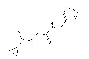 N-[2-keto-2-(thiazol-4-ylmethylamino)ethyl]cyclopropanecarboxamide