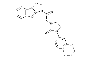 Image of 1-(2,3-dihydro-1,4-benzodioxin-6-yl)-3-[2-(1,2-dihydroimidazo[1,2-a]benzimidazol-3-yl)-2-keto-ethyl]-2-imidazolidinone