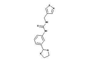 1-[3-(1,3-dithiolan-2-yl)phenyl]-3-(isoxazol-4-ylmethyl)urea