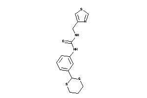 1-[3-(1,3-dithian-2-yl)phenyl]-3-(thiazol-4-ylmethyl)urea