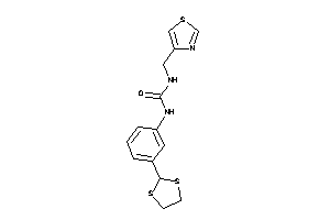 Image of 1-[3-(1,3-dithiolan-2-yl)phenyl]-3-(thiazol-4-ylmethyl)urea