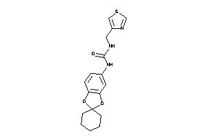 1-spiro[1,3-benzodioxole-2,1'-cyclohexane]-5-yl-3-(thiazol-4-ylmethyl)urea