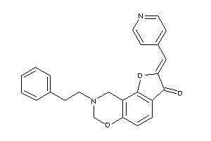 8-phenethyl-2-(4-pyridylmethylene)-7,9-dihydrofuro[2,3-f][1,3]benzoxazin-3-one