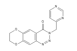 Image of 3-(4-pyrimidylmethyl)-7,8-dihydro-[1,4]dioxino[2,3-g][1,2,3]benzotriazin-4-one