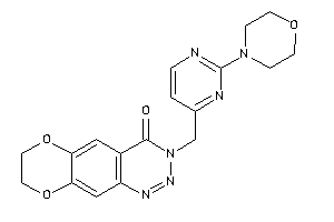 Image of 3-[(2-morpholinopyrimidin-4-yl)methyl]-7,8-dihydro-[1,4]dioxino[2,3-g][1,2,3]benzotriazin-4-one