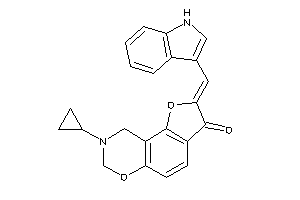 8-cyclopropyl-2-(1H-indol-3-ylmethylene)-7,9-dihydrofuro[2,3-f][1,3]benzoxazin-3-one