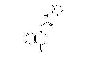 2-(4-keto-1-quinolyl)-N-(2-thiazolin-2-yl)acetamide