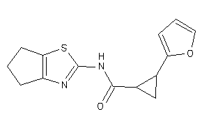 N-(5,6-dihydro-4H-cyclopenta[d]thiazol-2-yl)-2-(2-furyl)cyclopropanecarboxamide