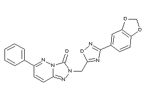 Image of 2-[[3-(1,3-benzodioxol-5-yl)-1,2,4-oxadiazol-5-yl]methyl]-6-phenyl-[1,2,4]triazolo[3,4-f]pyridazin-3-one