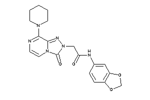 Image of N-(1,3-benzodioxol-5-yl)-2-(3-keto-8-piperidino-[1,2,4]triazolo[4,3-a]pyrazin-2-yl)acetamide
