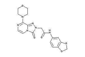 Image of N-(1,3-benzodioxol-5-yl)-2-(3-keto-8-morpholino-[1,2,4]triazolo[4,3-a]pyrazin-2-yl)acetamide