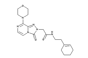 Image of N-(2-cyclohexen-1-ylethyl)-2-(3-keto-8-morpholino-[1,2,4]triazolo[4,3-a]pyrazin-2-yl)acetamide
