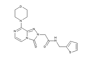 Image of 2-(3-keto-8-morpholino-[1,2,4]triazolo[4,3-a]pyrazin-2-yl)-N-(2-thenyl)acetamide