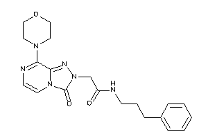 Image of 2-(3-keto-8-morpholino-[1,2,4]triazolo[4,3-a]pyrazin-2-yl)-N-(3-phenylpropyl)acetamide