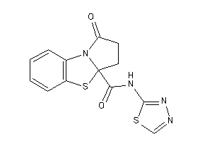 Image of 1-keto-N-(1,3,4-thiadiazol-2-yl)-2,3-dihydropyrrolo[2,1-b][1,3]benzothiazole-3a-carboxamide