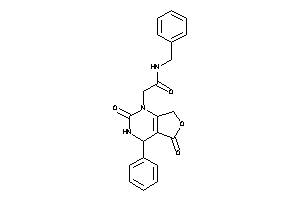 Image of N-benzyl-2-(2,5-diketo-4-phenyl-4,7-dihydro-3H-furo[3,4-d]pyrimidin-1-yl)acetamide