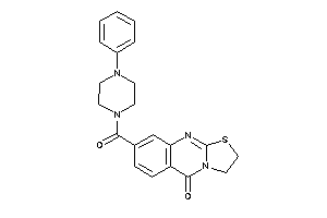 8-(4-phenylpiperazine-1-carbonyl)-2,3-dihydrothiazolo[2,3-b]quinazolin-5-one