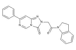 2-(2-indolin-1-yl-2-keto-ethyl)-7-phenyl-[1,2,4]triazolo[3,4-f]pyrimidin-3-one