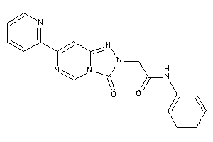 Image of 2-[3-keto-7-(2-pyridyl)-[1,2,4]triazolo[3,4-f]pyrimidin-2-yl]-N-phenyl-acetamide