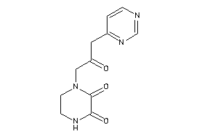 1-[2-keto-3-(4-pyrimidyl)propyl]piperazine-2,3-quinone