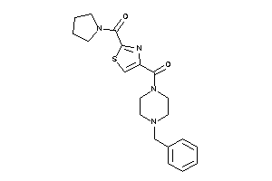 Image of (4-benzylpiperazino)-[2-(pyrrolidine-1-carbonyl)thiazol-4-yl]methanone