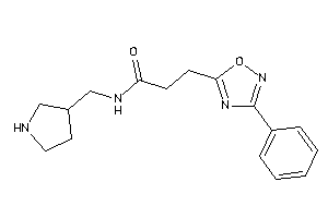 3-(3-phenyl-1,2,4-oxadiazol-5-yl)-N-(pyrrolidin-3-ylmethyl)propionamide