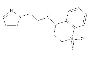 (1,1-diketo-3,4-dihydro-2H-thiochromen-4-yl)-(2-pyrazol-1-ylethyl)amine