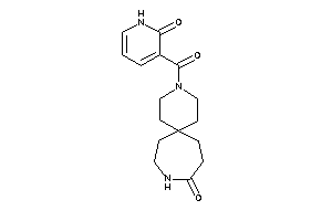 Image of 3-(2-keto-1H-pyridine-3-carbonyl)-3,10-diazaspiro[5.6]dodecan-9-one