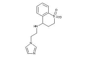 (1,1-diketo-3,4-dihydro-2H-thiochromen-4-yl)-(2-imidazol-1-ylethyl)amine