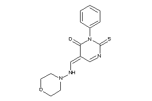 5-[(morpholinoamino)methylene]-3-phenyl-2-thioxo-pyrimidin-4-one