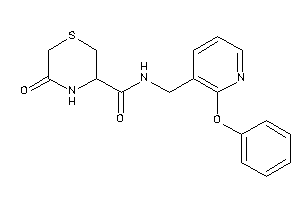 5-keto-N-[(2-phenoxy-3-pyridyl)methyl]thiomorpholine-3-carboxamide