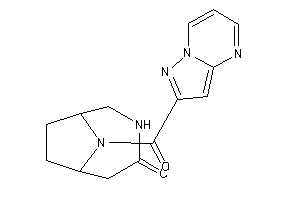 9-(pyrazolo[1,5-a]pyrimidine-2-carbonyl)-4,9-diazabicyclo[4.2.1]nonan-3-one