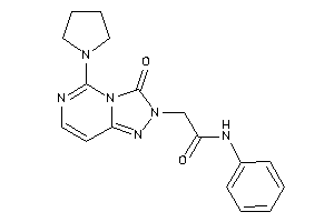 2-(3-keto-5-pyrrolidino-[1,2,4]triazolo[3,4-f]pyrimidin-2-yl)-N-phenyl-acetamide