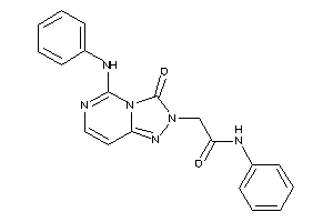 Image of 2-(5-anilino-3-keto-[1,2,4]triazolo[3,4-f]pyrimidin-2-yl)-N-phenyl-acetamide