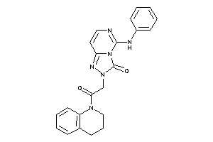 5-anilino-2-[2-(3,4-dihydro-2H-quinolin-1-yl)-2-keto-ethyl]-[1,2,4]triazolo[3,4-f]pyrimidin-3-one