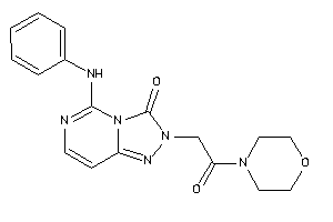 5-anilino-2-(2-keto-2-morpholino-ethyl)-[1,2,4]triazolo[3,4-f]pyrimidin-3-one