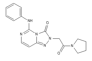 5-anilino-2-(2-keto-2-pyrrolidino-ethyl)-[1,2,4]triazolo[3,4-f]pyrimidin-3-one