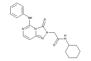 2-(5-anilino-3-keto-[1,2,4]triazolo[3,4-f]pyrimidin-2-yl)-N-cyclohexyl-acetamide